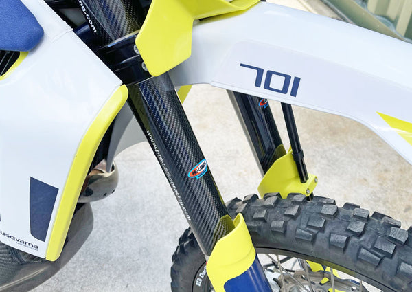 Carbon Mid Section Fork Protection KTM690/Husqvarna701/GasGas700 by Pro-Carbon image 0