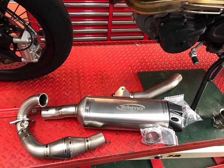 Tekmo Racing 690/GaGas700/Husqvarna 701 Titanium Full Exhaust System image 0