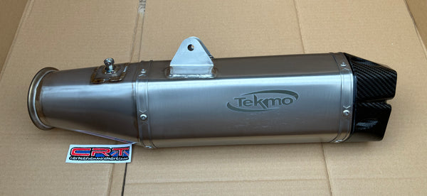 2026 Tekmo Racing 690701 Titanium Dual-Core Silencer