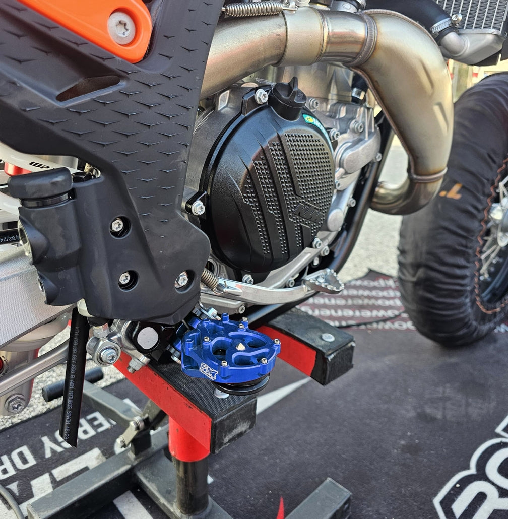 SM Project KTM-Husqvarna-GasGas-Stark Varg Blue Footrests image 0
