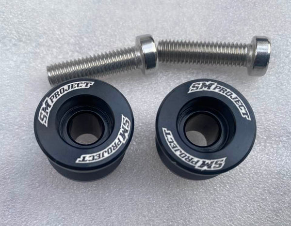 SM Project Swingarm Paddock Stand Spools (Universal 8mm thread) image 0