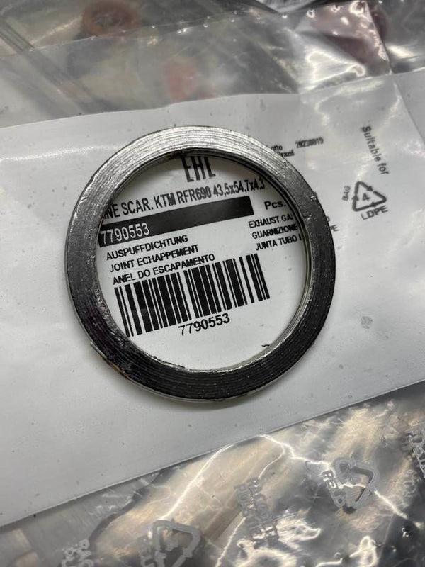 Exhaust header pipe-cyl head gasket KTM690/Husqvarna701/GasGas700 image 0
