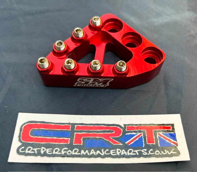SM Project billet Brake Pedal Tip GasGas700 Red image 0
