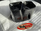 Tekmo Racing Dual-Core Muffler Carbon End Cap image 1