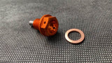 CRT KTM690/Husqvarna 701/GasGas 700 Anodised Drilled Oil Drain Plug image 4