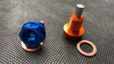 CRT KTM690/Husqvarna 701/GasGas 700 Anodised Drilled Oil Drain Plug image 3