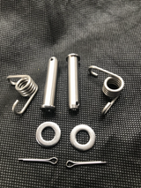 AS3 KTM690/Husqvarna 701 Stainless Steel Footrest Pins/Springs image 1
