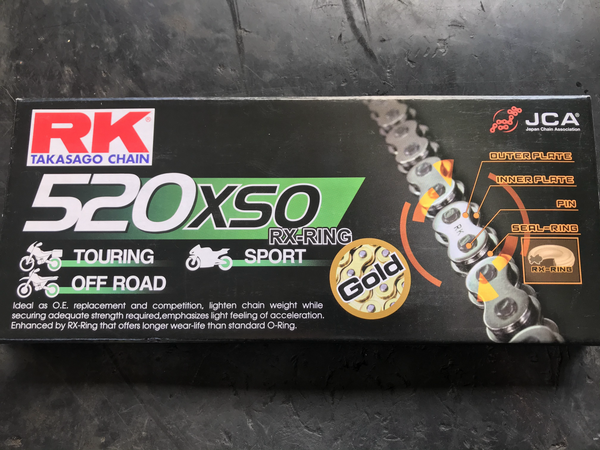 RK 520 (or DID VR) X-Ring Chain (Gold) image 0
