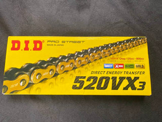 DID 520VX Black & Gold X-Ring Chain image 1