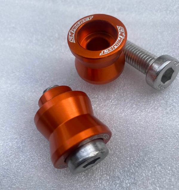 SM Project Universal M10 Swingarm Paddock Stand Spools image 0