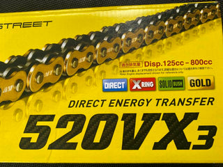 DID 520VX Black & Gold X-Ring Chain image 0