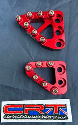 SM Project billet Brake Pedal Tip GasGas700 Red image 1