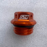 KTM690/Husqvarna 701/GasGas 700 Anodised Drilled Oil Filler Cap (SM Project) image 3