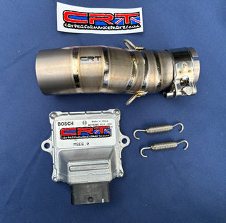 CFmoto 450MT Titanium 2-1 Cat Delete Header Pipes