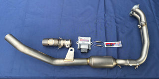 CFmoto 450MT Titanium 2-1 Cat Delete Header Pipes